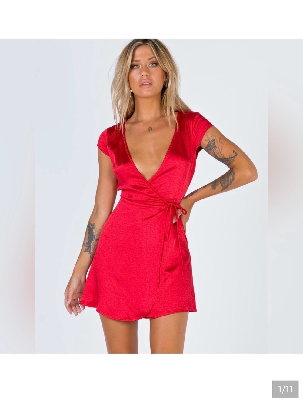 Princess Polly Red Mini Dress - Size 2